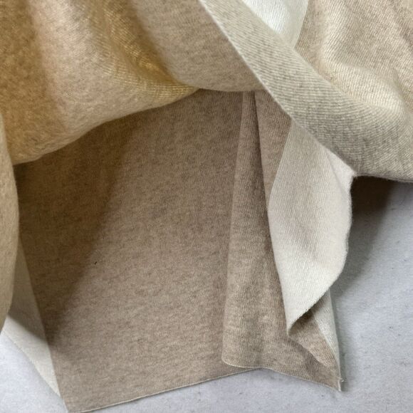 Note di Anita Sweater Wool Cashmere Blend Neutral‎ Italian Knit Womens One Size - Picture 5 of 12